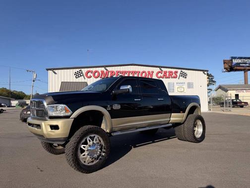 Black 2012 RAM 3500 Laramie Longhorn 4x4 4dr Mega Cab 6.3 ft. SB DRW Pickup
