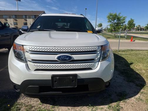 White Platinum Clearcoat Metallic 2014 Ford Explorer Limited