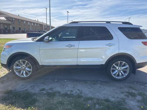 White Platinum Clearcoat Metallic 2014 Ford Explorer Limited
