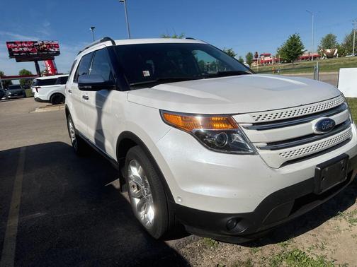 White Platinum Clearcoat Metallic 2014 Ford Explorer Limited