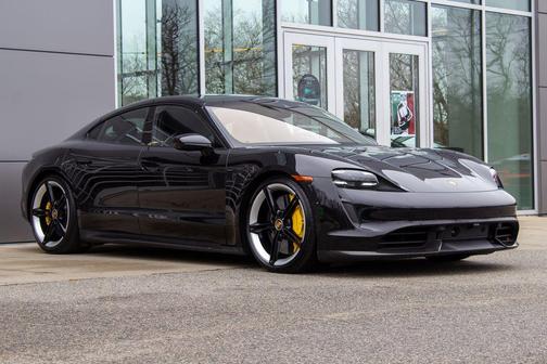 Jet Black Metallic 2024 Porsche Taycan Turbo S