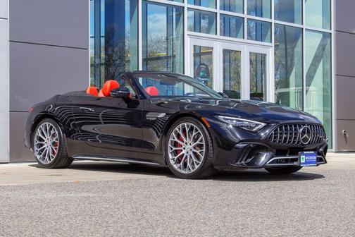 Obsidian Black Metallic 2022 Mercedes-Benz AMG SL 55 Base