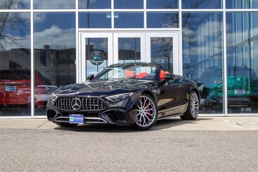Obsidian Black Metallic 2022 Mercedes-Benz AMG SL 55 Base