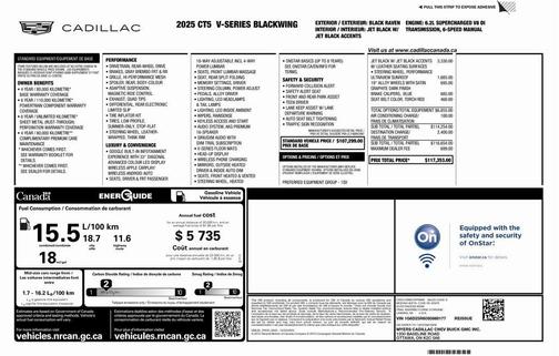 2025 Cadillac CT5-V V-Series Blackwing RWD