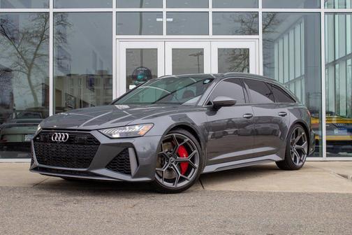 Gray 2024 Audi RS 6 Avant 4.0T