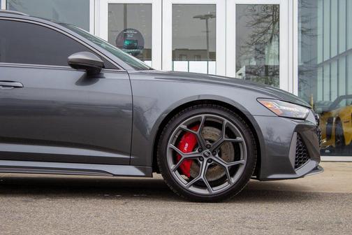 Gray 2024 Audi RS 6 Avant 4.0T