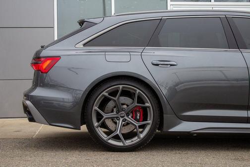 Gray 2024 Audi RS 6 Avant 4.0T