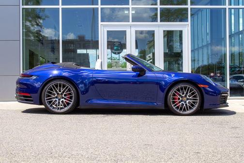 Blue 2023 Porsche 911 Carrera 4S Cabriolet