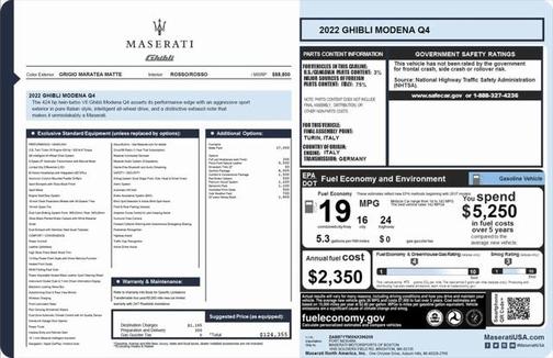 2022 Maserati Ghibli Modena Q4