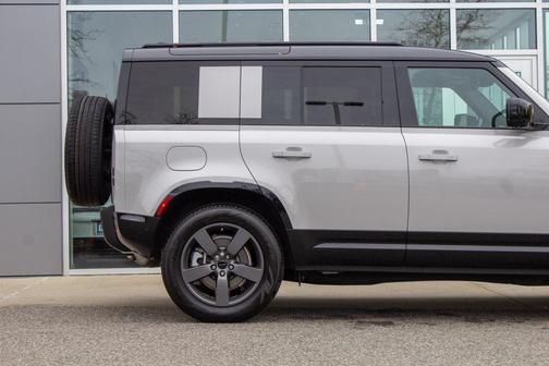 Gray 2026 Land Rover Defender P400 X-Dynamic SE