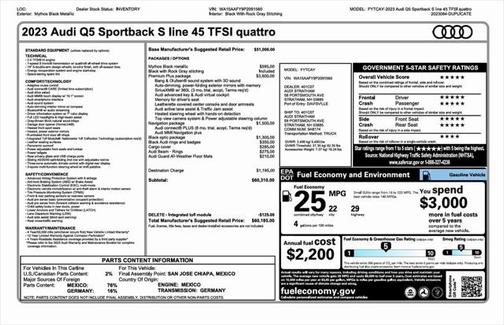 2023 Audi Q5 45 S line Premium Plus