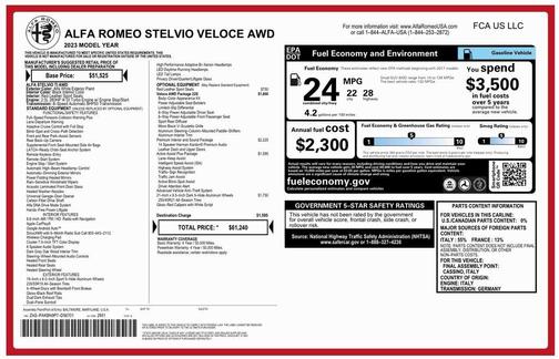 2023 Alfa Romeo Stelvio Veloce AWD