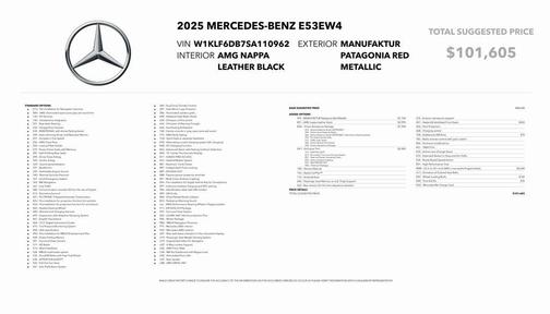 2025 Mercedes-Benz AMG E 53 E 4MATIC+