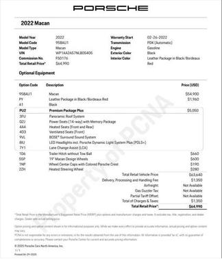 2022 Porsche Macan Base
