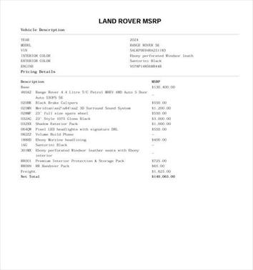 2024 Land Rover Range Rover P530 SE