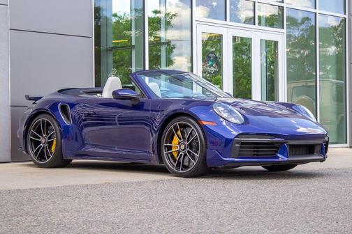 Blue 2021 Porsche 911 Turbo S