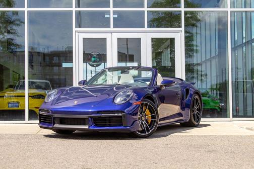 Blue 2021 Porsche 911 Turbo S