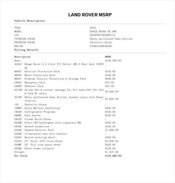 2023 Land Rover Range Rover P530 SE