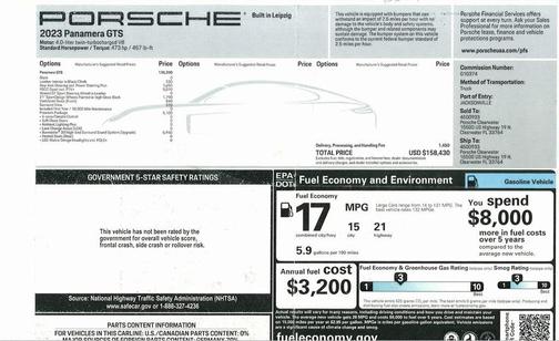 2023 Porsche Panamera GTS