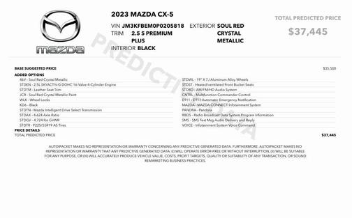 2023 Mazda CX-5 2.5 S Premium Plus Package