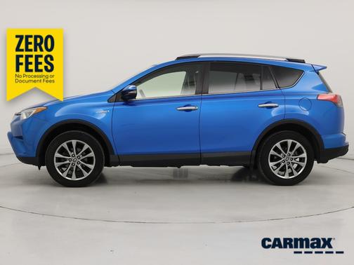 Blue 2017 Toyota RAV4 Hybrid Limited
