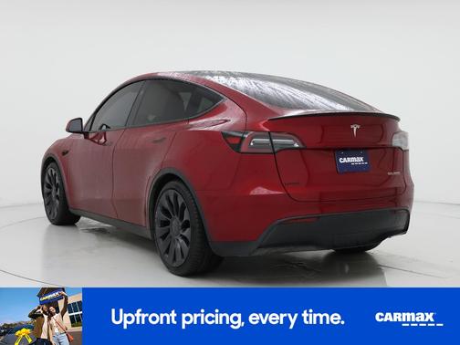 Red 2024 Tesla Model Y Performance