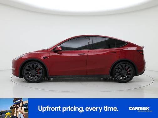 Red 2024 Tesla Model Y Performance