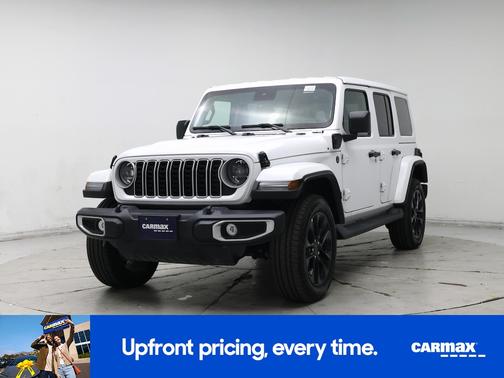 White 2025 Jeep Wrangler 4xe Sahara