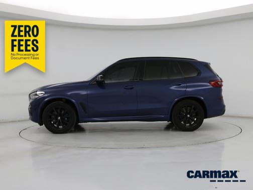 Blue 2021 BMW X5 M50i