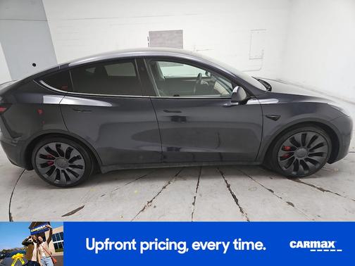 Gray 2025 Tesla Model Y Performance