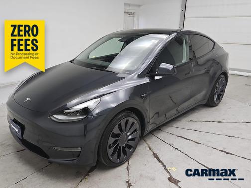 Gray 2025 Tesla Model Y Performance