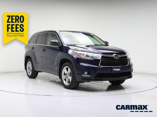 Blue 2015 Toyota Highlander Limited