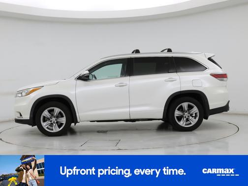 White 2015 Toyota Highlander Limited Platinum