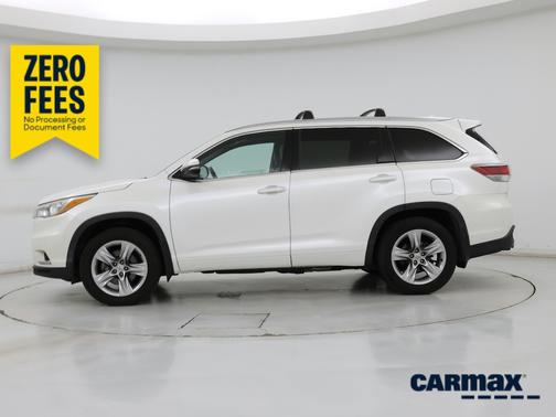 White 2015 Toyota Highlander Limited Platinum