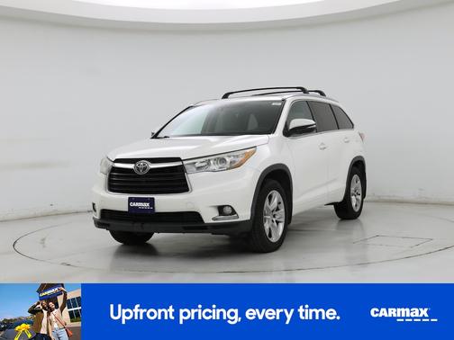 White 2015 Toyota Highlander Limited Platinum