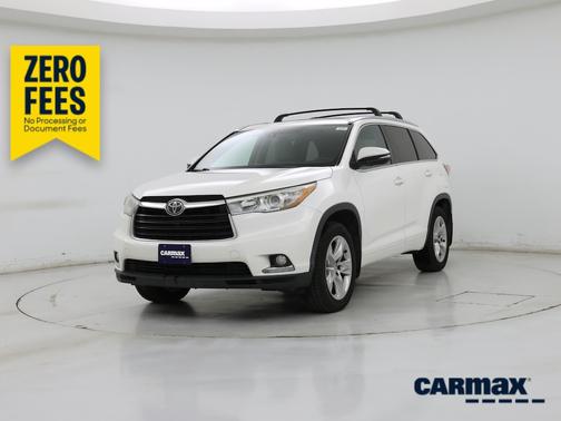 White 2015 Toyota Highlander Limited Platinum
