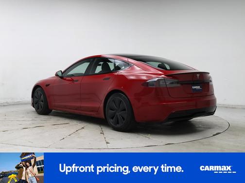 Red 2021 Tesla Model S Plaid