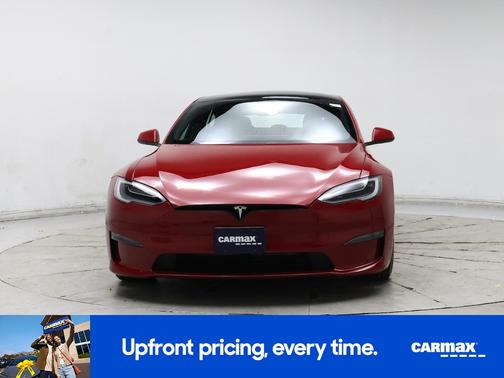 Red 2021 Tesla Model S Plaid