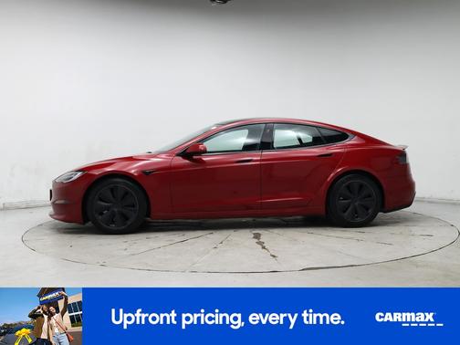 Red 2021 Tesla Model S Plaid