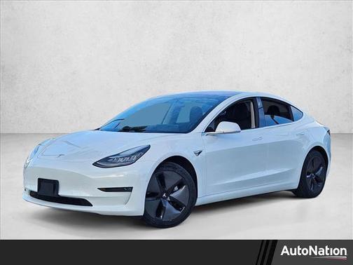 Pearl White Multi-Coat 2018 Tesla Model 3 Long Range