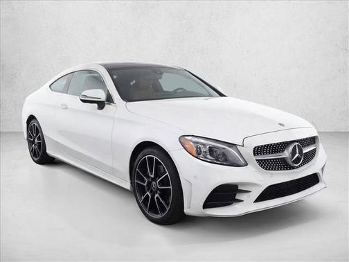 Polar White 2023 Mercedes-Benz C-Class Coupe