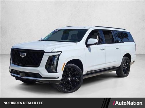 Vibrant White Tricoat 2026 Cadillac Escalade ESV Sport Platinum