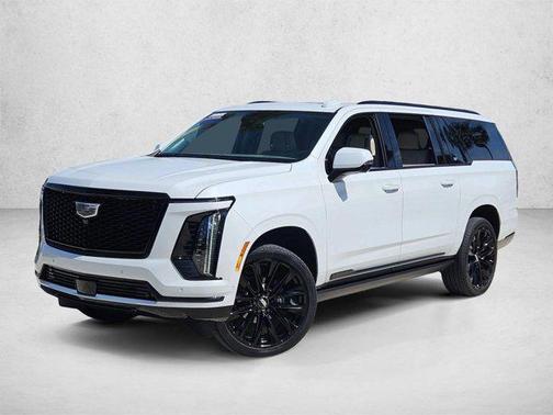 Vibrant White Tricoat 2026 Cadillac Escalade ESV Sport Platinum