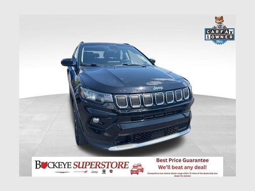 Diamond Black Crystal Pearlcoat 2022 Jeep Compass Limited