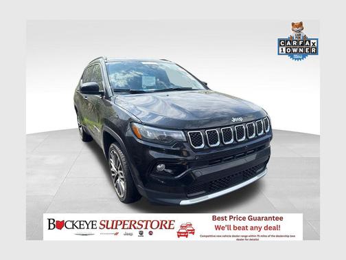 Diamond Black Crystal Pearlcoat 2023 Jeep Compass Limited