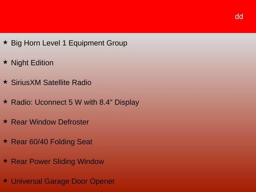 2026 RAM 1500 Big Horn/Lone Star