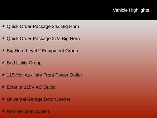 2026 RAM 2500 Big Horn Regular Cab 4x4 8' Box