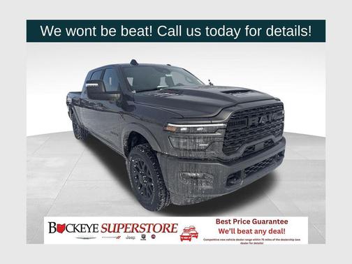 Granite Crystal Metallic Clearcoat 2026 RAM 2500 Limited Mega Cab 4x4 6'4' Box