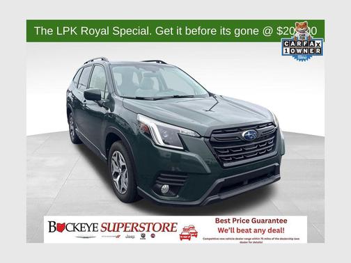 Green 2022 Subaru Forester Premium