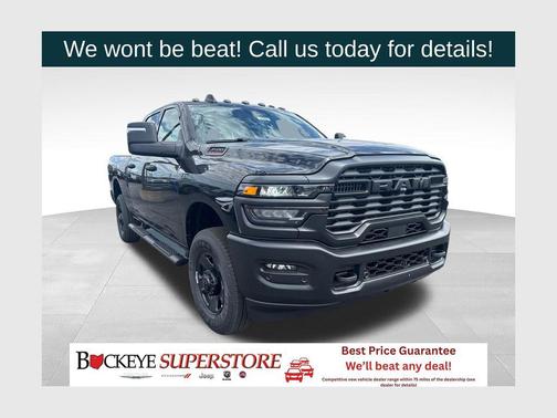 Diamond Black Crystal Pearlcoat 2026 RAM 3500 Tradesman Crew Cab 4x4 6'4' Box
